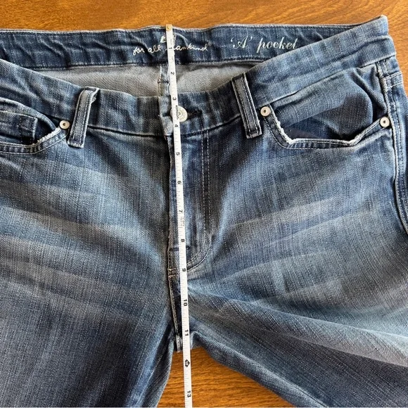 7 For All Mankind Med Wash Cotton Blend Stretch Bootcut Denim Jeans Plus size 32 - Picture 7 of 10